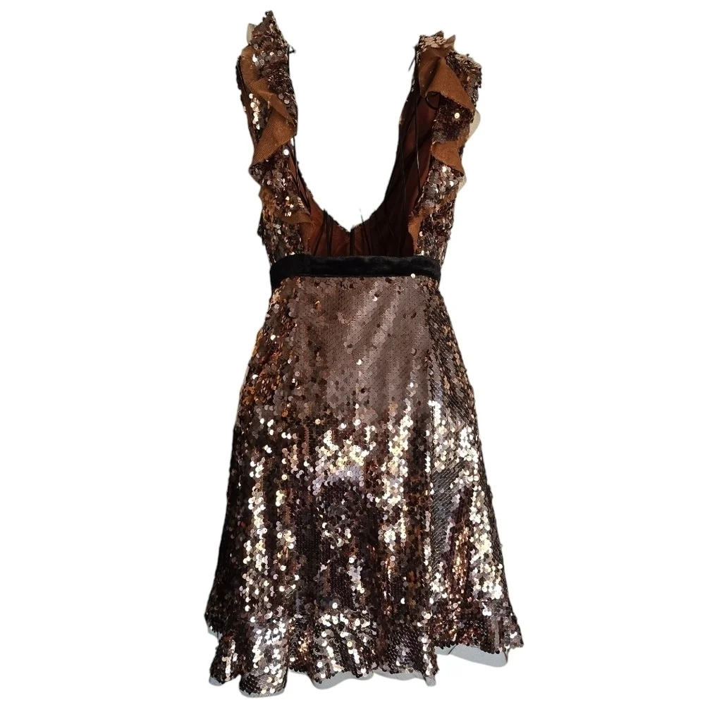 🌻Free People Tribeca Siren Sequin Dress, Size 4